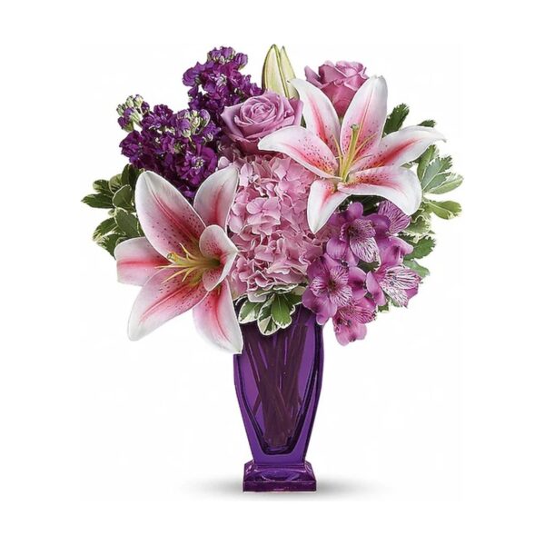 Teleflora's Blushing Violet Bouquet
