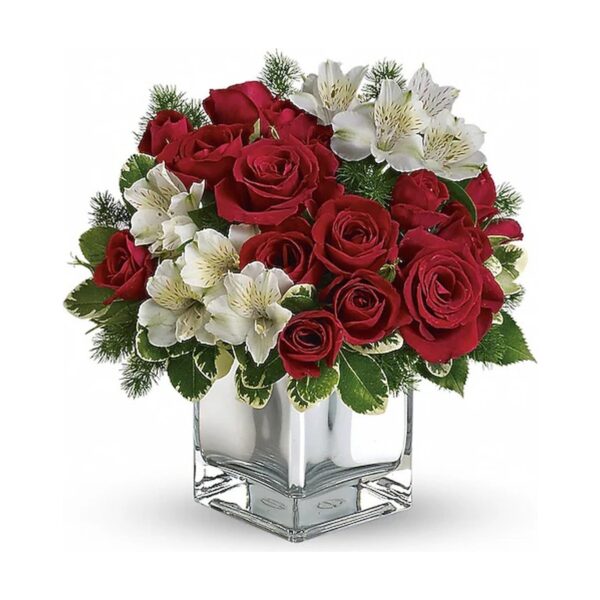 Teleflora's Christmas Blush Bouquet