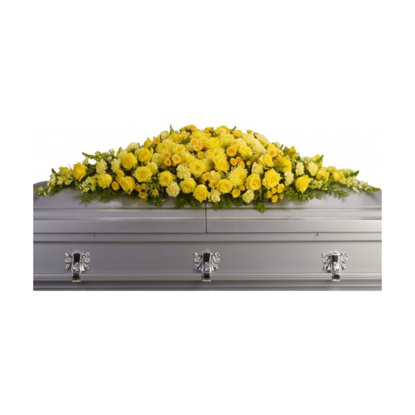 Golden Garden Casket Spray