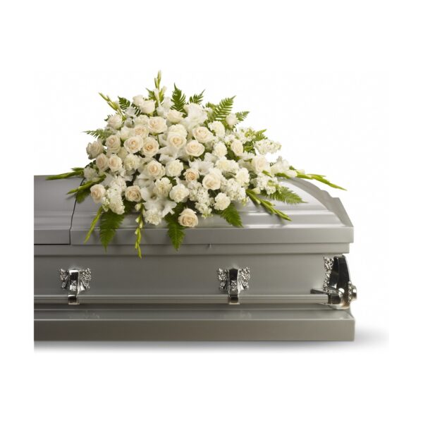 Silken Serenity Casket Spray